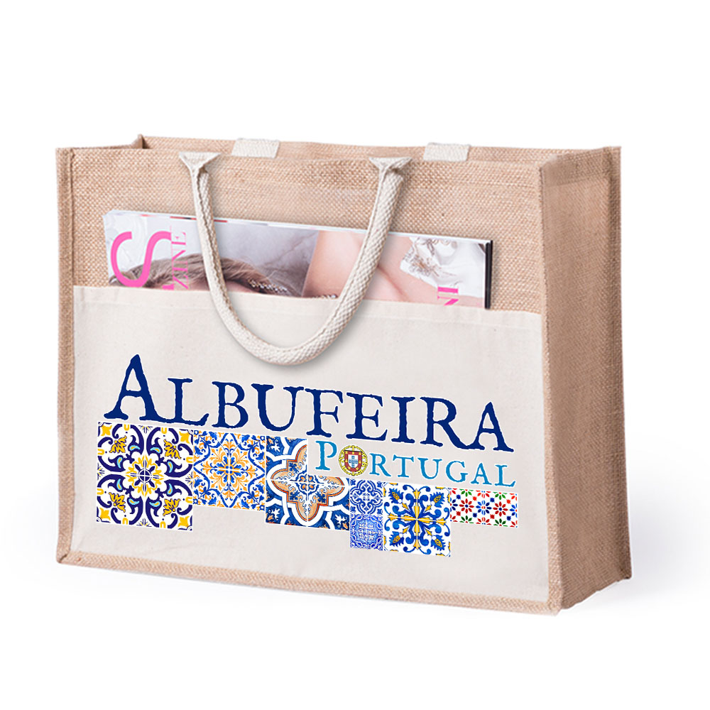 Cotton and jute bag
