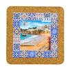 Tile square 15cm with base in cork