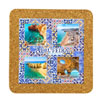 Tile square 15cm with base in cork
