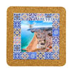 Tile square 15cm with base in cork