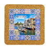 Tile square 15cm with base in cork