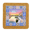 Tile square 15cm with base in cork