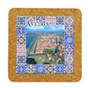 Tile square 15cm with base in cork