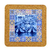 Tile square 15cm with base in cork
