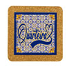 Tile square 10cm with base in cork