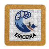 Tile square 10cm with base in cork