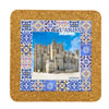 Tile square 15cm with base in cork