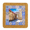 Tile square 15cm with base in cork