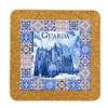 Tile square 15cm with base in cork