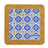 Tile square 15cm with base in cork