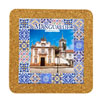 Tile square 15cm with base in cork