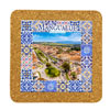 Tile square 15cm with base in cork