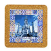 Tile square 15cm with base in cork