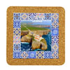 Tile square 15cm with base in cork