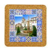 Tile square 15cm with base in cork