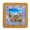 Tile square 15cm with base in cork