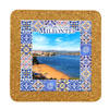 Tile square 15cm with base in cork