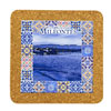 Tile square 15cm with base in cork