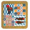 Tile 15cm in cork ba ...