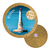 19cm cork round base